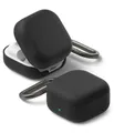 Ringke Silicone für Samsung Galaxy Buds 4 Pro / 4 Hülle, Weiche Beschichtung Flüssig Silikon Kratzfest Stoßfest SchutzHülle mit Karabiner - Black