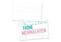 itenga Grußkarten itenga 24x Geschenkkarten Muster Frohe Weihnachten (Visitenkartengröße