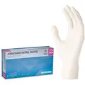 Arnomed Einmalhandschuhe Nitril White, weiß, 100 Stk, Nitril, chemikalienbeständig, lebensmittelecht, Größe S, 100 Stück