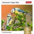 Heimische Vögel Postkartenkalender 2026 - Wochenkalender mit 53 Postkarten