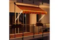 Swing&Harmonie Klemmmarkise LED - Balkonmarkise mit Kurbel Sonnenschutz Markise Terrasse Balkon 200/250/300/350 cm