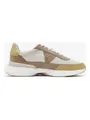 Clarks Leder-Sneakers "Craft Pace" in Hellbraun/ Beige, Größe 40, braun / Beige, Herren