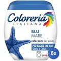 6x Set Stofffärbemittel Farbmittel Coloreria Blu Mare