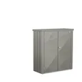 BIOHORT Terrassenschrank "Romeo", BxHxT: 132 x 140,2 x 57 cm, quarzgrau-metallic