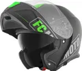FC-Moto Novo Straight Klapphelm, schwarz/grün, M (57/58)
