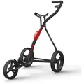 WISHBONE ONE - 3 Wheel Golf Trolley - charcoal-red