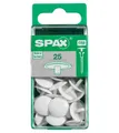 SPAX Abdeckkappe Spax Abdeckkappen weiß zum stecken (stift) - 25
