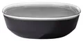 Mepal Servierschüssel SILUETA, Schwarz, B 30 cm, T 30 cm, mit Deckel, Polypropylen, (1-tlg), 4000 ml Fassungsvermögen