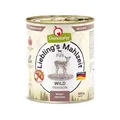 GranataPet Liebling's Mahlzeit Wild PUR, Nassfutter für Hunde, Hundefutter ohne Getreide & Zuckerzusätze, Alleinfuttermittel mit hohem Fleischanteil & hochwertigen Ölen, 6 x 800 g