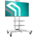 ONKRON TV-Ständer 40-70 Zoll, bis 45.5 kg, VESA 100x100-600x400, TS1552-W, (bis 70,00 Zoll, rollbar, höhenverstellbar, mit Bewegungssperre)