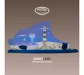 Weigla LED Dekolicht Maritim, Holz & Acrylglas, BLAU-WEIẞ, Made in Germany, LED wechselbar, Neutralweiß, Erzgebirge garantiert, maritime Deko Innen, Dekolampe