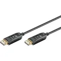 Goobay 64868 AOC Optisches DisplayPortTM Hybrid-Verbindungskabel 2.x (2.0/2.1) (AOC), 40 Gbit/s, 30 m, schwarz - 8K/120 Hz DSC