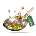 pasoli 30cm hangehämmerter Wok - wok pfanne - Rezept eBook gratis dazu - wokpfanne induktion - traditionelle Asiapfanne - Bratwok aus Carbonstahl - Wokpfanne mit Holzgriff