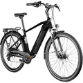 ZÜNDAPP Ebike Herren 28 Zoll Trekkingfahrrad | E Bike 8 Gänge 160-185 cm Elektro Fahrrad | E-Bike Elektrofahrrad mit hydraulischen Scheibenbremsen | Z810 (grau/schwarz, 52 cm)
