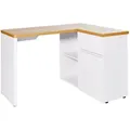 Mid.you Eckschreibtisch, Weiß, Eiche, Holzwerkstoff, 1 Schublade(n) Schubladen, rechteckig, Wange, 90x76.2x117 cm, FSC Mix, Stauraum, seitenverkehrt montierbar, Arbeitszimmer, Schreibtische, Eckschreibtische