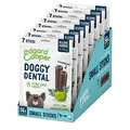 Edgard & Cooper Leckerlis 56 Dental Stick Kleiner Hund Natural 8x7 Kausticks Zahnpflege Eukalyptus & Apfel, Einmal täglich, Kalorienarm, Lange Kauzeit Effektiv, Frischer Atem