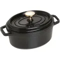 Staub La Cocotte Cocotte 17 cm, oval, Schwarz, Gusseisen