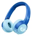 Code Junior Ohraufliegender Bluetooth Kopfhörer kabellos 48 h Laufzeit USB Typ-C (Blau, Cyan)