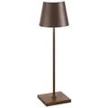 Zafferano Akku Tischleuchte Poldina Pro 380 mm Corten