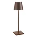 Zafferano Akku Tischleuchte Poldina Pro 380 mm Corten