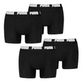 PUMA Herren Boxer Boxershorts Shorts Unterhosen Comfort Stretch 4er Pack, Wäschegröße:2XL, Artikel:-001 Black/Black