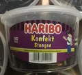 2 Dosen |  HARIBO | Konfekt-Stangen, Dose Lakritzstangen 150 Stück - 1,2 kg