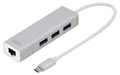 DIGITUS USB Typ C 3-Port Hub + Gigabit Ethernet