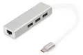 Digitus USB Typ C 3-Port Hub + Gigabit Ethernet DA-70255