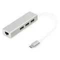 Digitus USB Typ CTM 3-Port Hub + Gigabit Ethernet