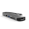 MMOBIEL USB-C Adapter Hub - 6-in-1 Mit HDMI 4K, USB-A 3.0, USB-A 2.0 und SD/TF Kartenleser - Multiportadapter für MacBook, iPad Air/Pro, Dell, HP, Samsung Galaxy - Aluminium