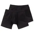 Schiesser Retro Pants Authentic (2er-Pack) mit stilvollem Nadelzug schwarz 6 (L)