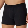 Schiesser 2P Authentic Shorts With Fly Schwarz Baumwolle Large Herren