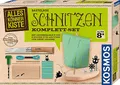 Kosmos 604608 AllesKönnerKiste Schnitzen Komplett-Set, mit Kinder-Schnitzmesser, Lindenholz-Block, Boot selber schnitzen, Schnitz-Set, Bastel-Set für Kinder ab 8 Jahre