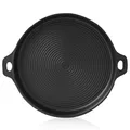 BBQ-Toro Gusseisen Plancha Ø 35 cm | Grillplatte, rund | BBQ Grillpfanne