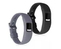 kwmobile Uhrenarmband 2x Uhrenarmband für Garmin Vivofit 4 Armband, Fitnesstracker Band Set aus TPU Silikon - Ersatzarmband Smartwatch