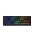 MONSGEEK FUN60 Pro Rapid Trigger Gaming-Tastatur, 8k SP-Magnetschalter, HE-Keyboard, kabelgebunden, 60% Tastatur, schwarz glänzend (Blend-Magnetschalter,US Layout)
