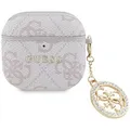 CG Mobile Guess 4G Strass Charm Fall für AirPods 4 (Rosa)