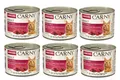 ANIMONDA Carny Adult Rind + Herz Nassfutter für Katzen 6x200g