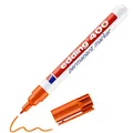 edding 400 Permanentmarker - orange - 1 Stift - feine Rundspitze 1 mm - wasserfest, schnell-trocknend - wischfest - für Karton, Kunststoff, Holz, Metall, Glas