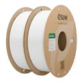 eSUN PLA Filament 1.75mm, PLA Basic 3D Drucker Filament Maßgenauigkeit +/- 0.03mm, 1KG pro Spule, 2 Spulen 3D Druck 3D Filament, Kaltes Weiß