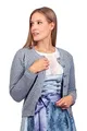 Edelnice Trachtenmode Damen Trachten Strickjacke Theresa aus Wolle in Rosa oder Anthrazit Gr. 34-48 (Strickjacke-Theresa-anthrazit, 42)
