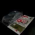 RC Car Karosserie 1:10 unlackiert AMG MB CLK Dekor Vodafone DTM 2002 69074