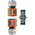 GARDENA 18283-20 Kunststoff Schlauchkupplung 13 mm (1/2) Ø, Steckkupplung Set