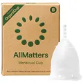 AllMatters Menstruationstasse (ehemals OrganiCup) - Größe B - für Diejenigen, die Vaginal Entbunden Haben - Weiches und Angenehmes Medizinisches Silikon