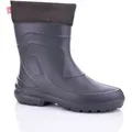 Lemigo leichte Damen Gummistiefel gefüttert "Jessy" Dunkelgrau 38 - Schwarz - 38