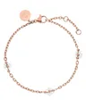 Purelei Linen Blossom Armband (Rosegold) – Filigranes Damen Armband – Aus langlebigem Edelstahl (14K rosevergoldet) – Verstellbare Länge 16-19 cm – Hawaiianisch inspiriert & wasserfest