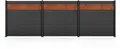 STAKET PRO Gartenzaun Komplettzaun Paneel 150, LxH: 552,6x187 cm, 3 Elemente á 180 cm Breite + Cortenstahl