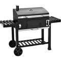 Taino Hero XXL Smoker BBQ Grillwagen Holzkohlegrill Grill Räucherofen Schwarz
