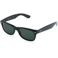 Ray-Ban RB 2132 NEW WAYFARER Unisex-Sonnenbrille Vollrand Quadratisch Propionat-Gestell, schwarz