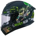 Broken Head Integralhelm Resolution Grün + Grün Verspiegeltes Visier